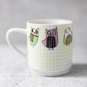 Owls by Creative Tops Ltd. Owl Coffee Mug Multicolored Novelty Quirky Cup 10 oz